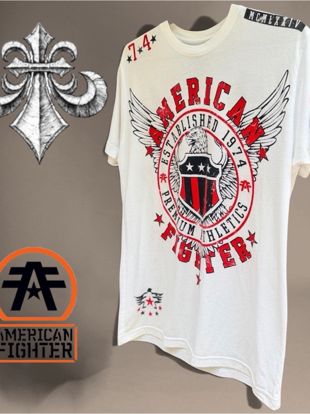 Affliction American Fighter Men's Tee Shirt Large